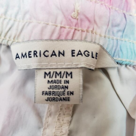 American Eagle Windbreaker / Nylon Shorts Womens  Medium M Tie Dye Cute / A35 - Picture 5 of 6